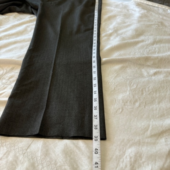 Perry Ellis Men's Gray Slim Fit Dress Pants Business Formal (Check Measurements) - Picture 13 of 14